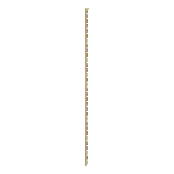 Yellow Cedar Narrow Slatted Fence Panel - Image 4