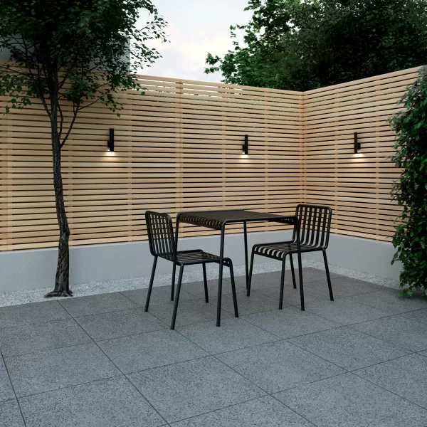 Yellow Cedar Narrow Slatted Fence Panel