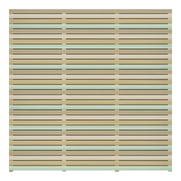 The yellow cedar hit and miss fence panels are available in both standard and bespoke options.
