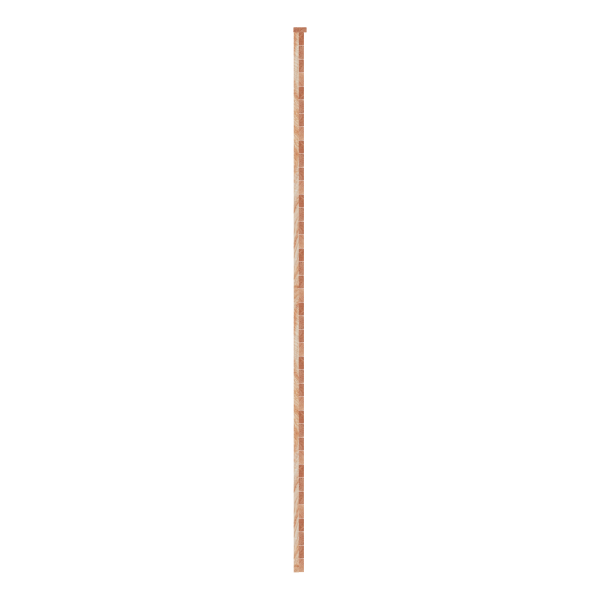 Side profile of the narrow solid Douglas Fir fence panel.